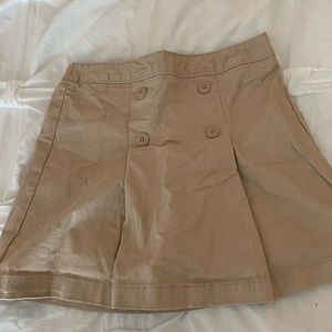 2 kaki pleated skirts